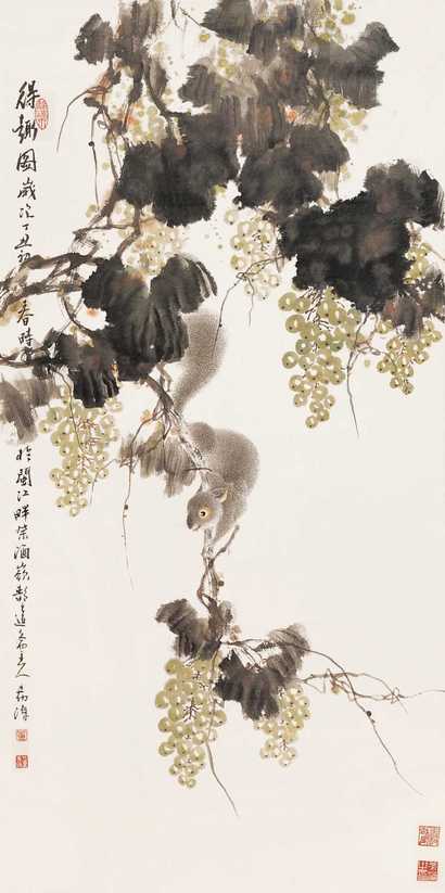 董希源 1997年作 得趣图 镜心